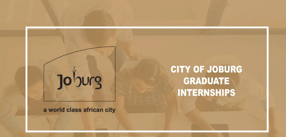 City of Johannesburg Human Settlements Internships 2026